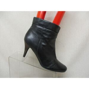 ALDO Womens Black Leather Fold Over Ankle Fashion Boots Bootie Size 41 EUR